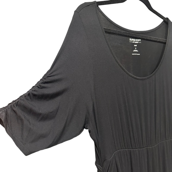 Torrid Mini Super Soft Elbow Sleeve with Slimming Side Sherring 2X - Picture 6 of 9